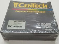 New Vintage CenTech Premium Color Diskettes. HR 5196D Double Sided 10 Mil Jacket picture