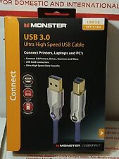 Monster USB 3.0 Ultra High Speed Cable Connect Printer Laptop Computer MALE A B picture