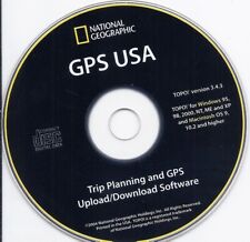 National Geographic Topo 3.4.3 Trip Planning & GPS upload download software CD picture
