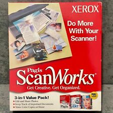 Vintage 1998 XEROX Pages Scanworks 3-In-1 Scanning Suite New Sealed Big Box picture