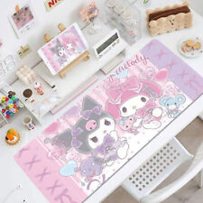 Anime My Melody & Kuromi Mouse Pad Cute PC Desk Mat Non-Slip Table Pad Gift picture