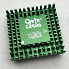 Cyrix AS-IS Pin Broke Cx486 DX2 66 Cx486DX2-66 CPU Processor 1993 w/ Heat Sink picture
