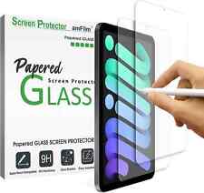 (2 pack) amFilm iPad Mini 6 (2021) PAPERed Tempered Glass Screen Protector picture