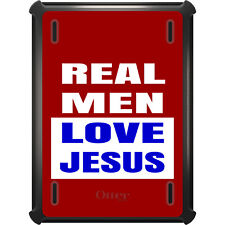 OtterBox Defender for iPad Pro / Air / Mini - Red Blue Real Men Love Jesus picture