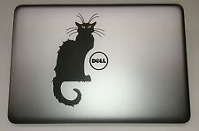 Le Chat Noir Cat Art Decal Sticker Apple Mac Book Air/Pro Dell Laptop 13