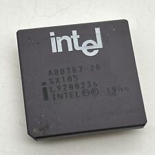 Intel A80387DX-20 FPU Math Co processor 20MHz 387DX Processor i387 White Logo picture