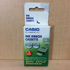 CASIO TR-18BK-3 P-W-1 Disc Title Printer Ink BLACK Ribbon NEW -CW50 -CW75 -CW100 picture