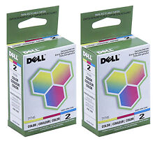 Dell Series 2 (7Y745) Color Ink Cartridge 2-Pack GENUINE for A940 A960 picture