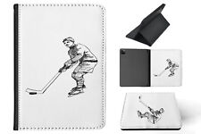 CASE COVER FOR APPLE IPAD|ICE HOCKEY VINTAGE SKETCH 2 picture