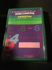 NEW NOS TEXAS INSTRUMENTS TI-99/4A SUBTRACTION Solid State Cartridge picture