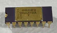 Vintage MOSTEK MK4116P-2 F Computer Chip Gold 16-Pin Ceramic 4116 7744D NOS picture