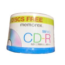 Memorex CD-R - 50 Pack Spindle 52x 700 MB 80 Min Recordable CD-R NEW-5 cd bonus picture