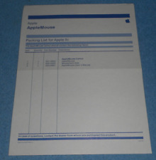 1980s Apple IIc Computer AppleMouse Product Carton Packing List picture