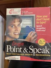 Vintage Dragon Point And Speak PC Software W Mic NEW Speak Naturally Dictation  picture