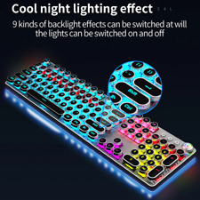 Steampunk RGB Mechanical Gaming Keyboard With Multimedia Switch picture