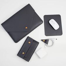 PU Leather Laptop Sleeve Compatible with New 14 inch MacBook Pro A2442Old Mac... picture
