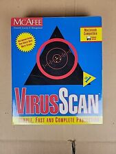 New Sealed n Box Vintage Dead Stock 1996 Macintosh Compatable Mcafee Virus Scan picture