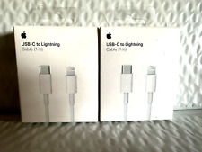 Genuine Apple - (1 m) 3.3' USB Type C-to-Lightning Charging Cable  (2-PACK) picture