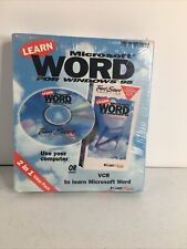 Vintage new 1995 Learn Microsoft word for Windows 95,sealed CD or VHS in box picture