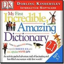 My First Incredible Amazing Dictionary 2.0 PC CD learn word definitions pictures picture