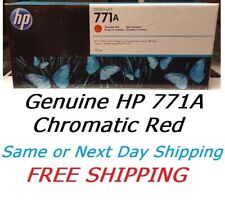 New Genuine Factory Sealed HP 771A Chromatic Red Ink Cartridge 2017 B6Y16A picture