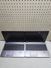 Lot of Two (2) HP ProBook 450 G1 Laptops - i3-4000M - 8GB RAM - 500GB HDD - READ picture