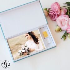Wedding 4x6 Photo Box with USB Drive Family Prints Storage Custom Handmade picture