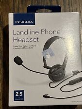 Insignia Landline Phone Headset  HANDS FREE 2.5 Connector NS-MCHM25PB picture