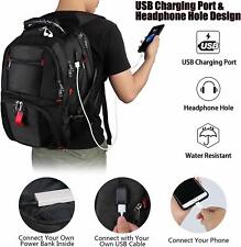 Laptop Travel Backpack Water Resistant USB Charging Port Fits 17 Inch Computer picture