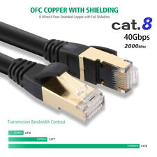 Short&Long 6 10 25 50 66 75 100ft Fast Networking LAN STP Cat 7 8 Ethernet Cable picture