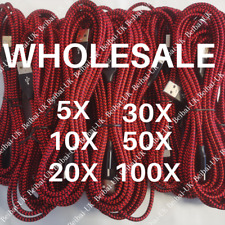 Wholesale Bulk USB Cable 6ft Braided For iPhone 11 XR 8 7 6 X Charging Data Cord picture