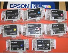 Set 8 Genuine Epson R800 R1800 inks T0540-T0549 T054 54 T0540/1/2/3/4/7/8/9 picture