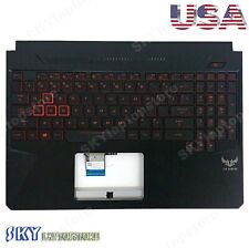 NEW For ASUS TUF FX505 FX505D FX86 FX86G Upper Palmrest Red Backlit US Keyboard picture