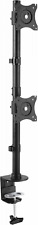 StarTech.com Vertical Desk Mount Dual Monitor Arm - for Monitors 13 to Black  picture