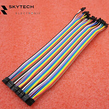 2.00mm to 2.54mm 40pcs in 1 Row Dupont Lines Wire Cable 2P to 1P Head 20cm A2TM picture