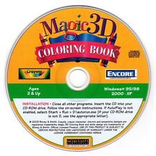 Crayola Magic 3D Coloring Book (Ages 2+) (PC-CD, 2003) Windows -NEW CD in SLEEVE picture