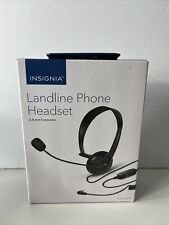 Insignia Landline Phone Headset  HANDS FREE 2.5 Connector NS-MCHM25PB NEW picture