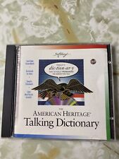 Softkey The American Heritage Talking Dictionary Windows Mac Computer Disc F1 picture