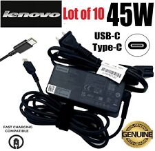 LOT of 10 OEM Lenovo 45W USB-C TYPE-C Ideapad Yoga Charger AC Adapter 20V 2.25A picture