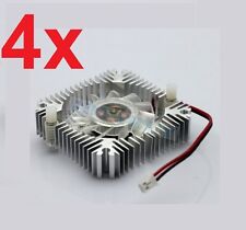 4 PCS 55mm 2PIN Aluminum Snowhite Cooling Fan Heatsink Cooler  VGA CPU FS006 B7 picture