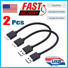 2 Pcs Micro USB 3.0 Flat Cable for WD My Passport & My Book External Hard Drive  picture