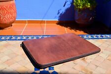 Moroccan Real Leather handmade Laptop cover 12 inch max, brown laptop sleeve picture
