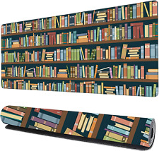 Bookshelves Full of Books Gaming Mouse Pad XXL Large Desk Mouse Pad Keyboard Mat picture