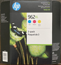 New Genuine HP 962XL Cyan Magenta Yellow Ink Cartridges (No Box) Exp. 2025 picture