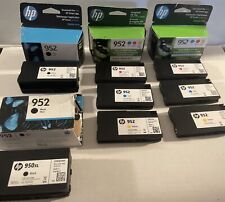 Lot Of 8 Cartridges HP GENUINE 952 Tri-Color & BLACK INK Open Box EXP 2020 2024 picture