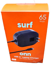 Onn 65W USB-C Laptop Charger Power Adapter w/ 9ft Cord (100025006) picture