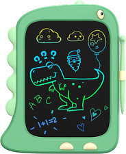  8.5 Inch LCD Doodle Board Tablet Toy - Green Dinosaur Drawing Pad for Kids 2-6  picture