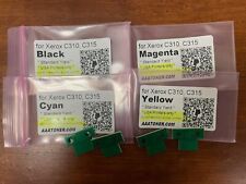 4 Toner Standard Yield Chip for Xerox C310, C315 Refill printers  - USA only picture