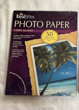NEW Royal Brites Ink Jet High Gloss Photo Paper 50 Sheets 8.5 x 11 Heavy Weight picture
