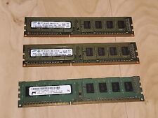 6GB (3x2GB) Ram DDR3 PC3-10600V-08-10-AO Samsung/Micron Crucial picture
